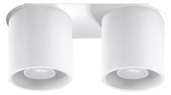 Plafoniera da soffitto in acciaio 2xGU10 ORBIS 2 in Alluminio