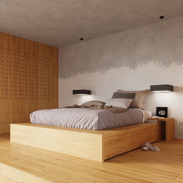 Plafoniera da Soffitto Quadrata 4xE27 HORUS 55x55 cm in PVC