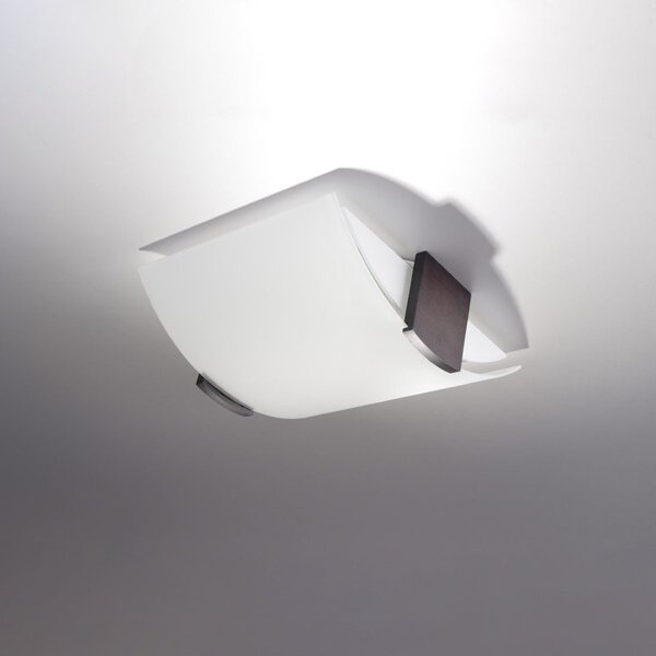 Plafoniera da soffitto EMILIO 2xE27 in Legno e Vetro