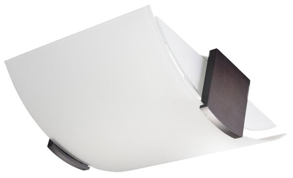 Plafoniera da soffitto EMILIO 2xE27 in Legno e Vetro