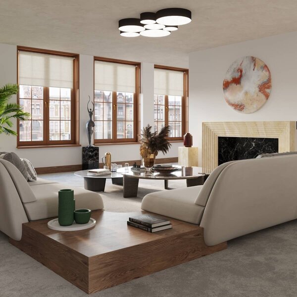 Plafoniera da Soffitto Tonda 4xE27 ARENA 55 in PVC
