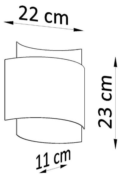 Applique da Parete IMPACT G9 in Acciaio per interni Colore Bianco