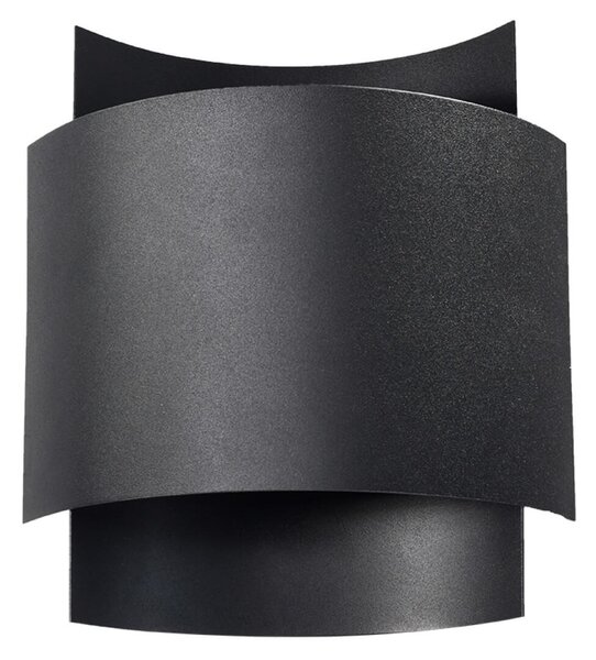Applique da Parete IMPACT G9 in Acciaio per interni Colore Nero