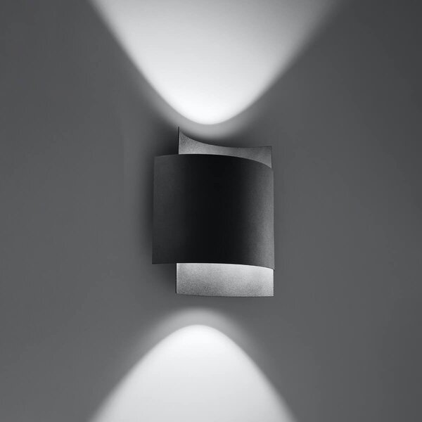 Applique da Parete IMPACT G9 in Acciaio per interni Colore Nero