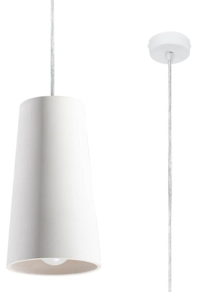 Lampada a Sospensione GULCAN E27 in Ceramica Bianca