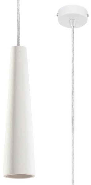 Lampada a Sospensione ELECTRA GU10 in Ceramica Bianca