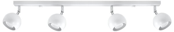 Lampada da soffitto 4xGU10 OCULARE 4L Orientabile in Acciaio