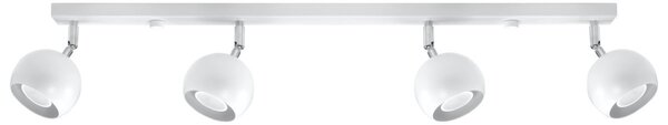 Lampada da soffitto 4xGU10 OCULARE 4L Orientabile in Acciaio