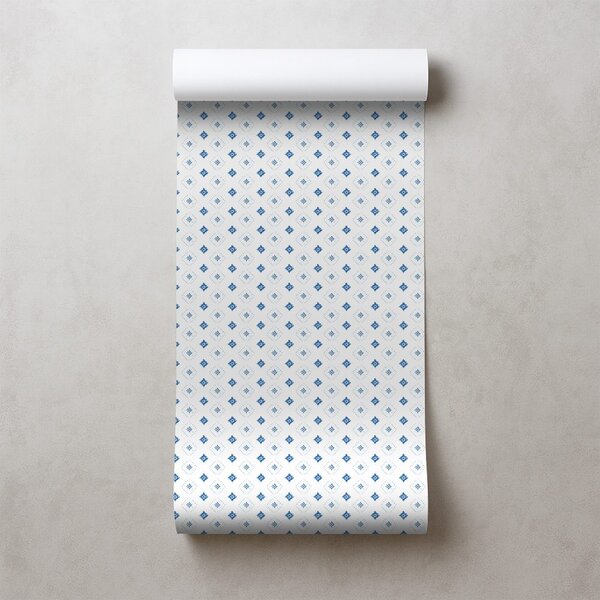 Carta da parati – Diamanti geometrici blu