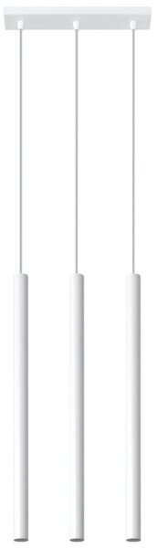 Lampadario a Sospensione 3xG9 PASTELO 3 in Acciaio