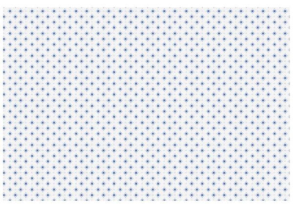 Carta da parati – Ornamenti floreali blu