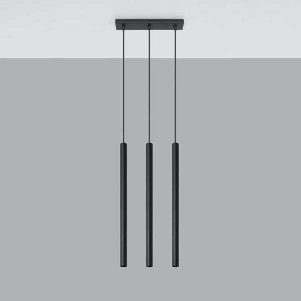 Lampadario a Sospensione 3xG9 PASTELO 3 in Acciaio