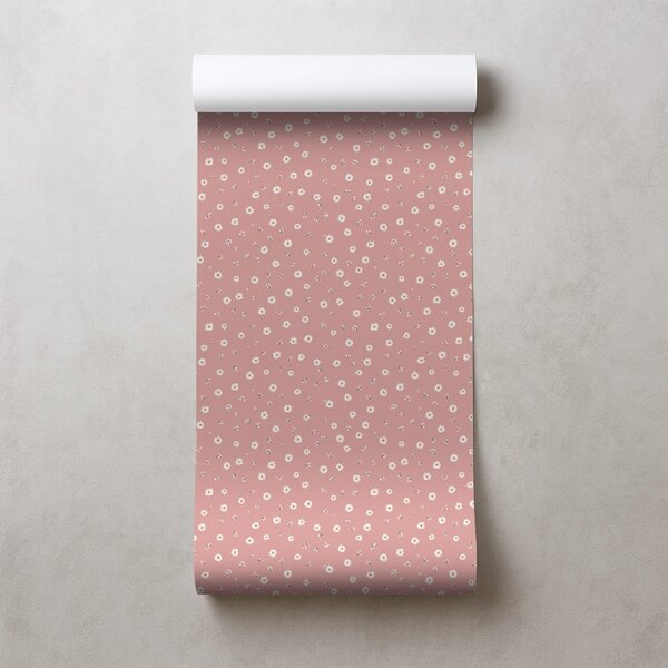 Carta da parati – Piccoli fiori rosa