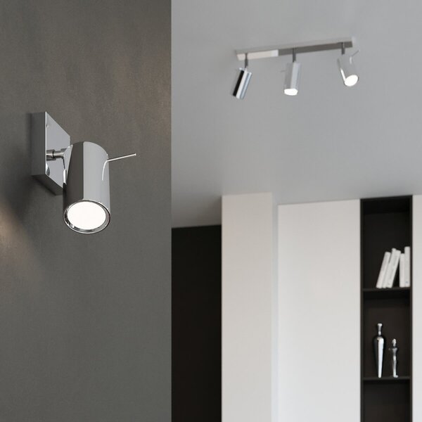 Applique da Soffitto 3xGU10 RING 3 Orientabile in Acciaio