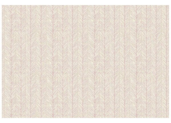 Carta da parati – Delicato motivo chevron rosa