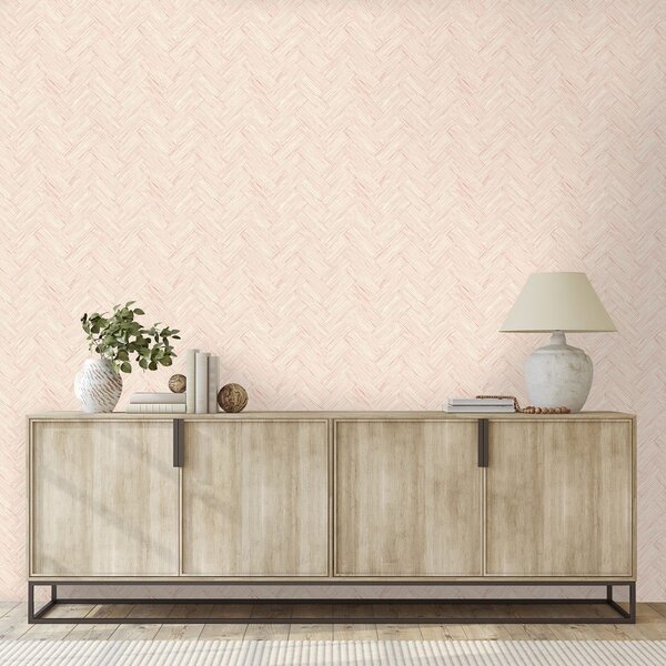 Carta da parati – Elegante texture beige intrecciata