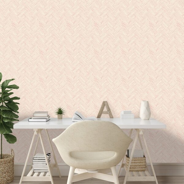 Carta da parati – Elegante texture beige intrecciata