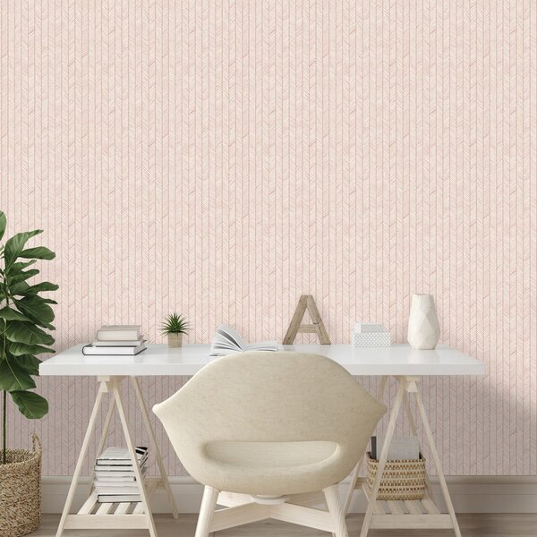 Carta da parati – Delicati motivi geometrici rosa