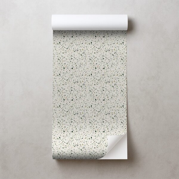 Carta da parati – Motivo terrazzo verde delicato