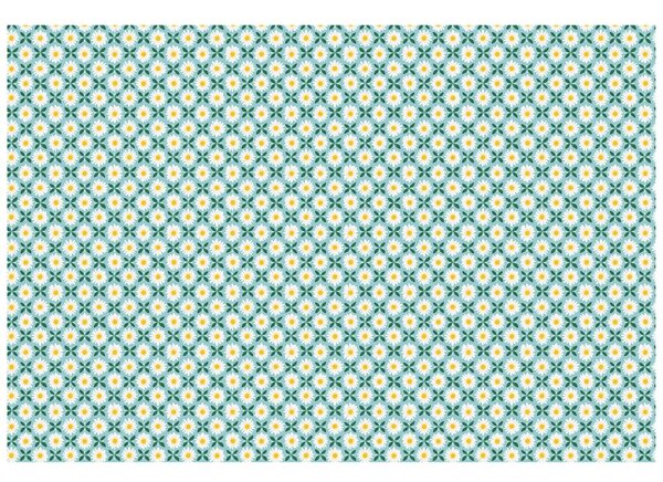 Carta da parati – Fiori colorati su sfondo turchese