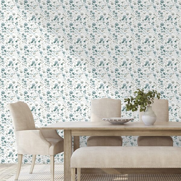 Carta da parati – Delicati ramoscelli floreali