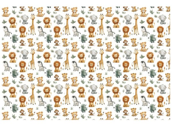 Carta da parati – Adorabili animali safari