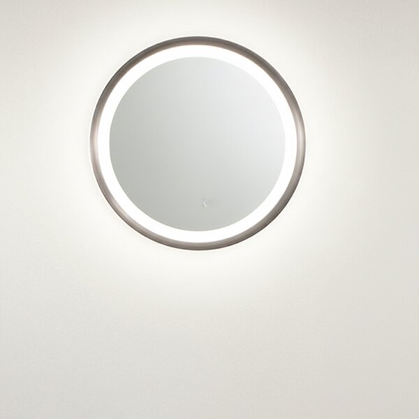 Plafoniera Moderna Mirò Metallo Grigio Titanio E Silicone Led 38W 3000K D40Cm