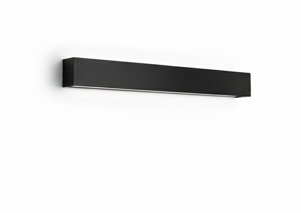 Applique Minimal Rummo Metallo Nero Opaco Led 14W 3000K