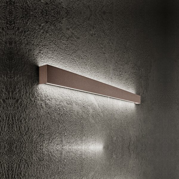 Applique Minimal Rummo Metallo Marrone Metalizzato Led 14W 3000K