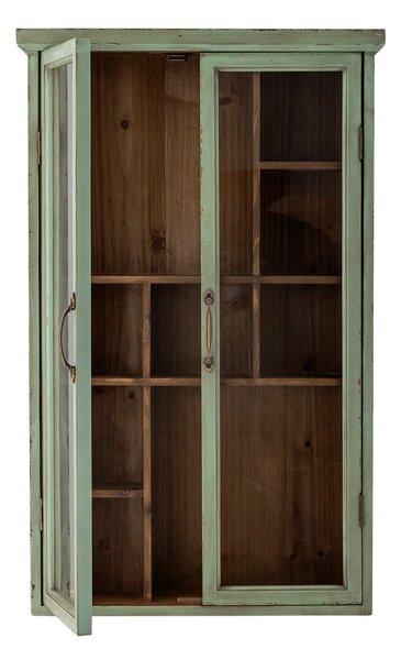 Vetrina verde in legno di abete 13,5x80 cm Hazem - Bloomingville