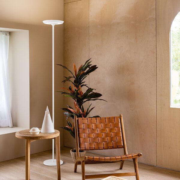 Piantana Moderna Balance Metallo Bianco Led 25W Dimmerabile Ip20