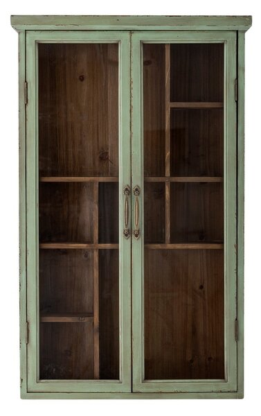 Vetrina verde in legno di abete 13,5x80 cm Hazem - Bloomingville