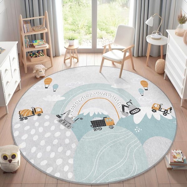 Tappeto per bambini lavabile ø150 cm Snowy Hills – Mila Home