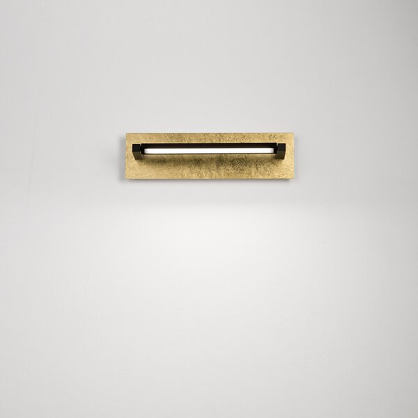 Applique Moderna Foglia Metallo Foglia Oro Led 12W Ip20