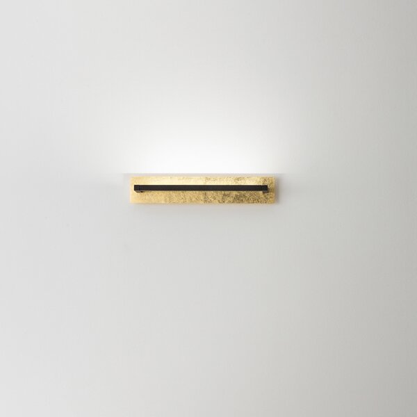 Applique Moderna Foglia Metallo Foglia Oro Led 18W Ip20