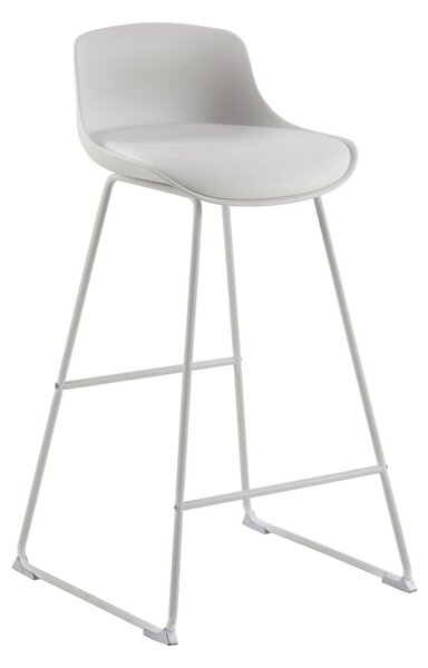 Sgabello da bar bianco (altezza della seduta 76 cm) Tina – Actona
