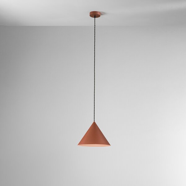 Sospensione Minimal Iconic Metallo Terracotta 1 Luce E27 Ip20 D30