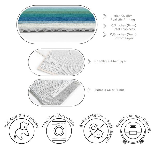 Tappeto lavabile 160x230 cm Summer Rain – Mila Home