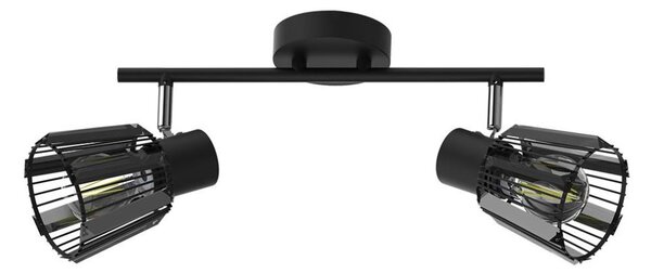 Prezent 27517 - Faretto PONTEO 2xE27/40W/230V nero