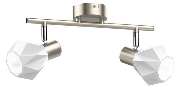 Prezent 27510 - Faretto METIS 2xE14/40W/230V cromo opaco