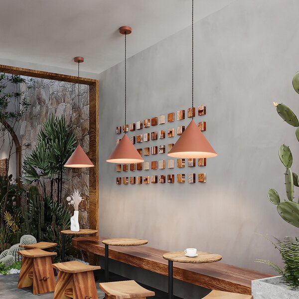 Sospensione Minimal Iconic Metallo Terracotta 1 Luce E27 Ip20 D30