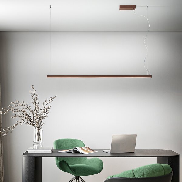 Sospensione Moderna Link Alluminio Marrone Led 35W Dimmetabile Ip20