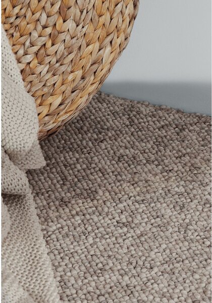 Passatoia grigia/color crema lavabile 80x240 cm Rocco Dark Cream – Elle Decoration