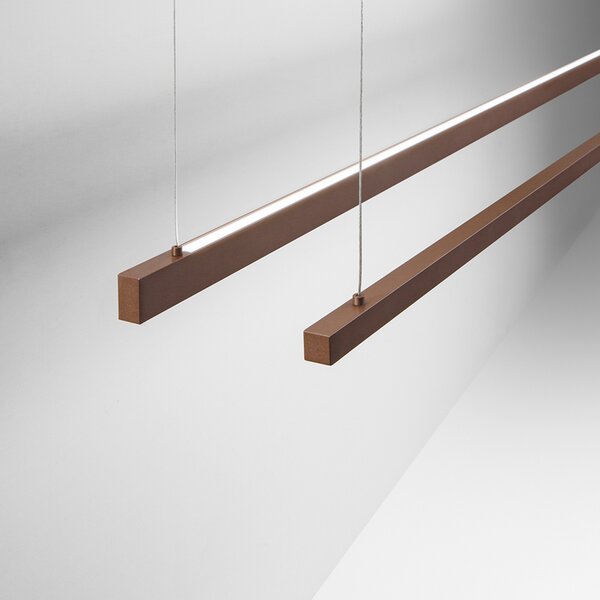 Sospensione Moderna Link Metallo Marrone Led 45W Dimmetabile Ip20