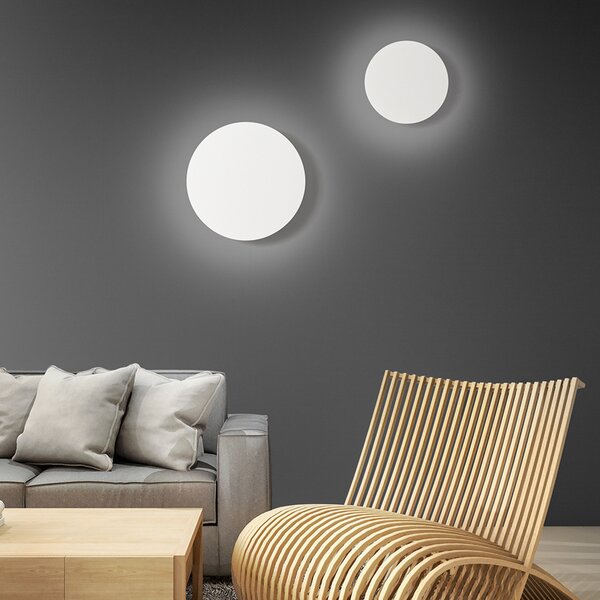 Plafoniera Moderna Nebula Metallo Bianco Led 15W Dimmerabile Ip20 D25