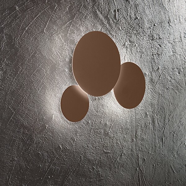 Plafoniera Moderna Nebula Metallo Marrone Led 15W Dimmerabile Ip20 D25