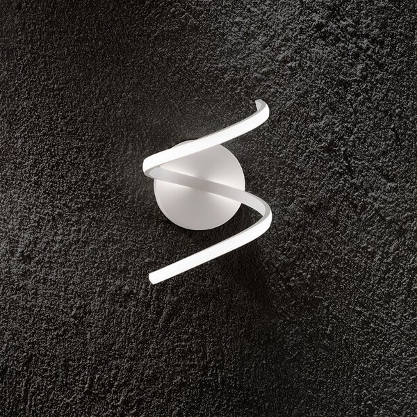 Applique Moderna Nest Metallo Bianco Led 18W Dimmerabile Ip20