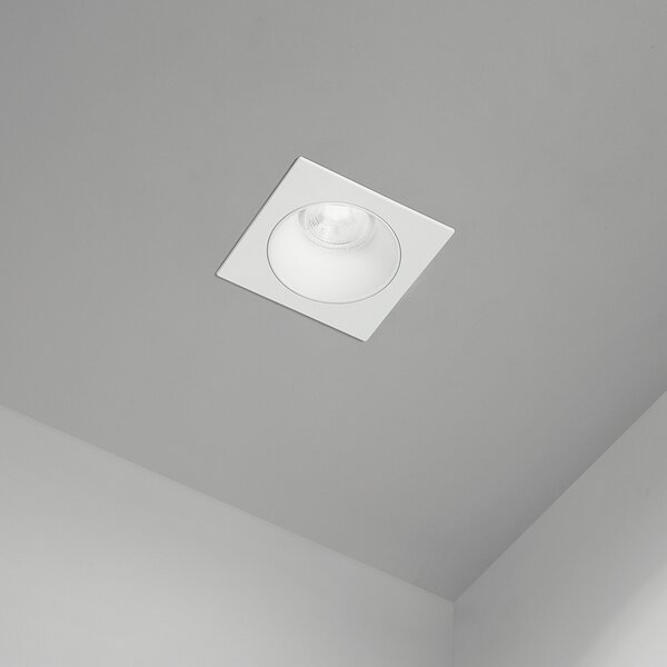 Faretto Incasso Moderno Oasis Metallo Bianco 1 Luce Gu10 Ip20