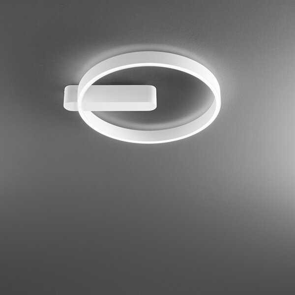 Plafoniera Moderna Off Metallo Bianco Led 52W Dimmerabile Ip20
