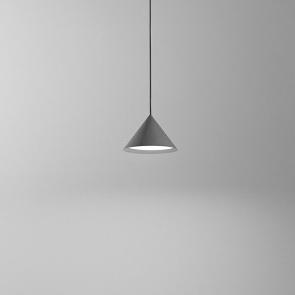 Sospensione Minimal Peak Metallo Antracite Led 12W 3000K Ip20